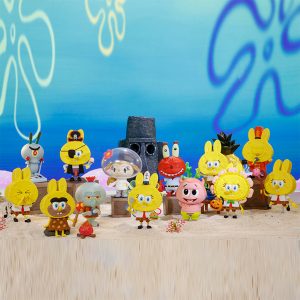 Labubu × SpongeBob Blind Box 12pcs – Complete Set with Rare Secret Edition (1/144)