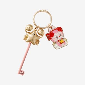 Labubu Zodiac Pendant Keyring – Blind Box Surprise