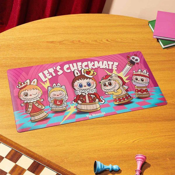 Labubu Let’s Checkmate XL Desk Mat – Premium Office & Gaming Pad - Image 2