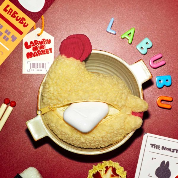 Labubu Yellow Earphone Case – Kawaii Collectible Accessory - Image 4