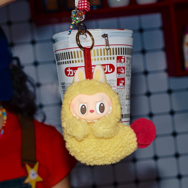 Labubu Yellow Earphone Case – Kawaii Collectible Accessory - Image 3