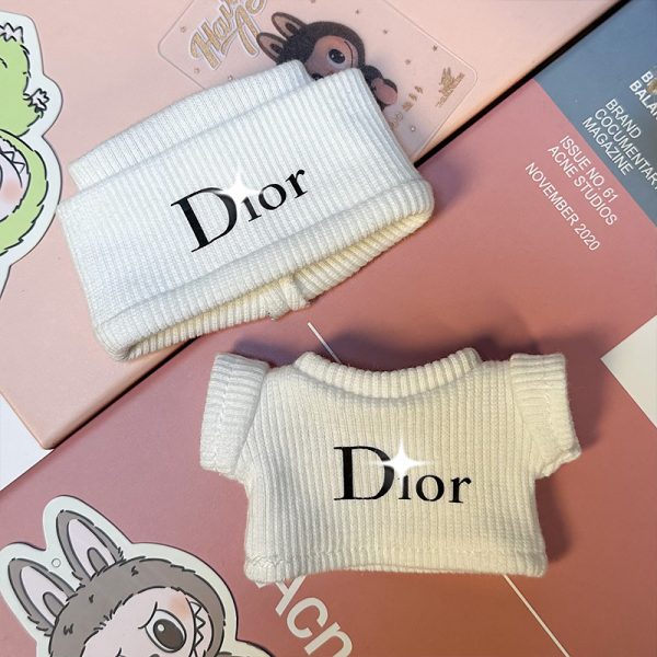Labubu in White Winter Elegance – Cosy Knit Edition