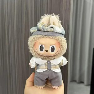 British Elegance Costume for Labubu Figurine – Gentle Bunny Edition