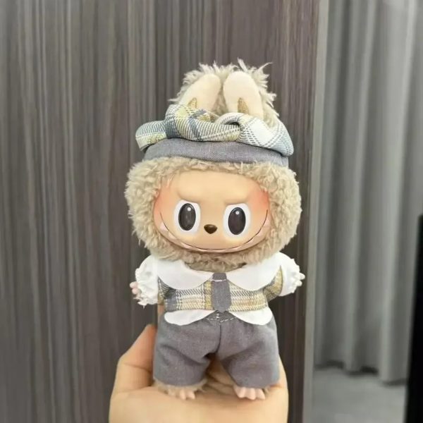 British Elegance Costume for Labubu Figurine – Gentle Bunny Edition