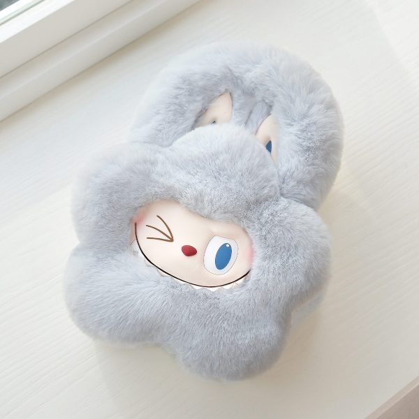 Blue Kawaii Plush Bunny Bag – Soft and Adorable Backpack - Image 2