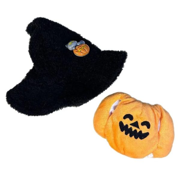 Labubu Halloween Pumpkin Plush Costume – Collectible Figure Outfit Accessory - Image 3