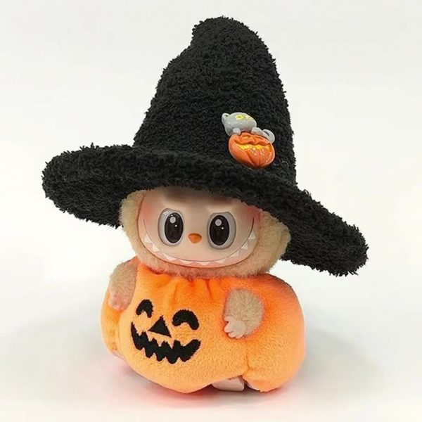 Labubu Halloween Pumpkin Plush Costume – Collectible Figure Outfit Accessory - Image 2