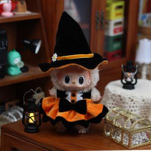 Labubu Halloween Clothing Set – Witch Costume Outfit for Collectible Figures