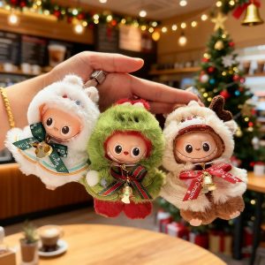 Labubu 17 cm Christmas Plush Costume – 6 Festive Outfits Collection (No Doll Included)