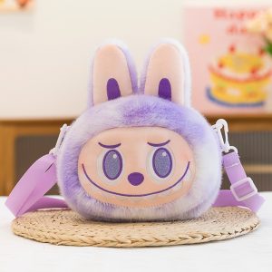 Labubu Plush Shoulder Bag – Big Into Energy Bunny Design | 22 cm Soft Toy Bag