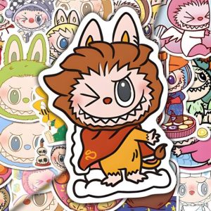 Labubu Stickers – 80-Piece Waterproof Vinyl Sticker